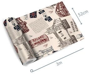Papel de parede adesivo casual Londres