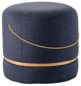 Puff Redondo com Corrente Decorativa - SU 44649
