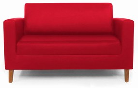 Namoradeira Decorativa Gabriela Suede Vermelho