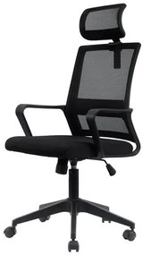 Cadeira Tokyo Presidente Preta Base Nylon Com Rodizio - 71805 Sun House