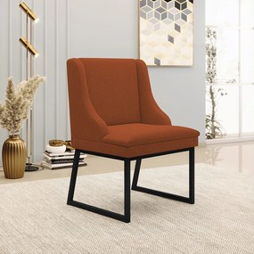 Cadeira Sala de Jantar Industrial Preto kit 6 Liz Bouclê D03 - D'Rossi - Terra