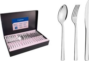 Faqueiro Tramontina Oslo Aço Inox com Facas para Churrasco 36 Peças