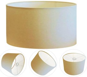 Cúpula abajur e luminária cilíndrica vivare cp-7026 Ø55x25cm - bocal nacional