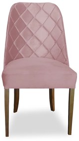 Cadeira de Jantar Dublin Suede Rose