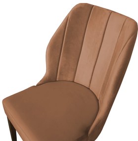 Kit 2 Cadeiras De Jantar Safira Suede Telha