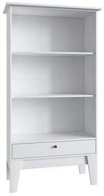 Buffet Cristaleira Retro Com 3 Prateleiras 1 Porta - Branco