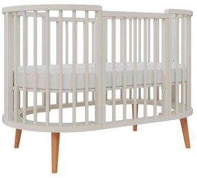 Berço Sonhos Up 4 em 1 - Areia com Pés em Madeira