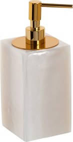 Porta Sabonete Líquido Resina - Madrepérola - Gold  Madrepérola - Gold
