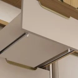 Armário Cozinha 6 Peças CP01 e Ilha Marina Cinammon/Freijó L01 - Mpoze
