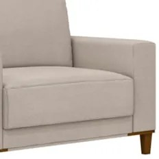 Sofá 3 Lugares 214cm Com 02 Poltronas Zaire Z32 Linho Areia    - Mpoze