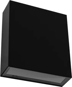 Arandela Led Preto 10w 520lm Ip65 3000k Wall Plus