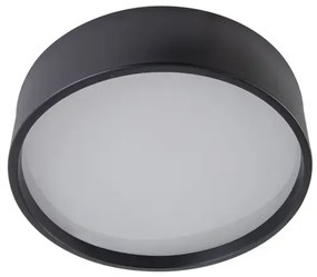 Plafon Sobrepor Alumínio Difusor Ø45cm Ravena - PRETO