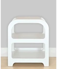Mesa de Cabeceira Plaster Branca Woodyou
