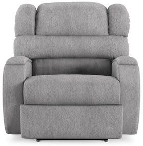 Poltrona do Papai Sala de Cinema Reclinável Kylie Power Touch Massagem USB Linho Cinza G23