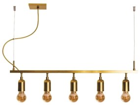 Pendente Branch S/ Globos 100Cm 5L E27 | Usina 16553/5 (BT - Branco Texturizado)