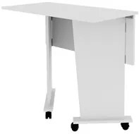 Mesa para Notebook com rodízios ME4117 Branco - Tecno Mobili