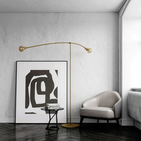 Luminária De Chão Jazz Articulável Base Piso 34X178X150Cm 2Xe27 - Usin... (PT - Preto Texturizado)