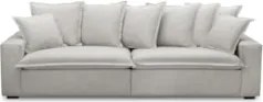 Sofá 4 Lugares Sala Living 280cm Dalton L08 Linho Mescla     - Mpozena