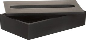 Porta Toalha Papel Preto Fosco