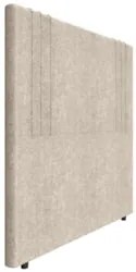 Cabeceira Cama Box Casal 140cm Estofada Rama Boucle Bege Z04 - Mpozena