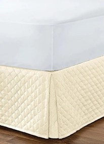 Saia Box Matelada Bege Queen 1 Peça