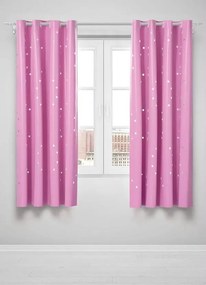 Corta Luz Estrelinha Rosa 200x135 cm