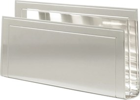 Porta Guardanapos Retangular c/ Friso St James Prata