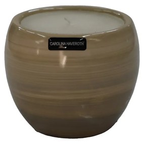 Vaso Vela Casca de Ovo decorativo em Cerâmica Carolina Haveroth – Salar Alto Brilho
