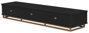 Rack Curve G - Preto c/ Detalhes Dourado Soleil Kleiner