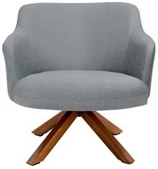 Kit 2 Poltronas Decorativas Giratórias Base Giromad Madeira Jade C-416