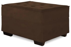 Puff Decorativo Coímbra 60x80 Suede Marrom