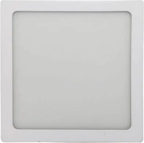 Plafon Led De Sobrepor Quadrado Branco 24W Panel - LED BRANCO QUENTE (3000K)