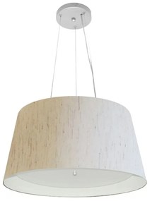 Lustre Pendente Cone Vivare Md-4144 Cúpula em Tecido 25x50x40cm - Bivolt