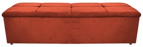 Calçadeira Munique 195 cm King Size Suede Terracota - ADJ Decor