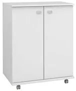 Balcão para Cozinha com Rodízios BL3300 Branco - Tecno Mobili