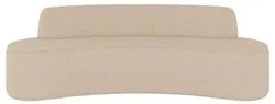 Sofá 5 Lugares para Sala de Estar Living 280cm Koane D06 Linho Marfim