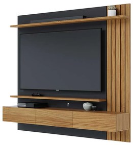 Home Painel Suspenso 180cm Ripado Railay Noce/Preto G73 - Gran Belo