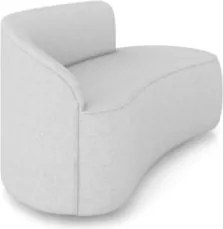 Sofá 2 Lugares 140cm Wendi e Poltrona Steve Linho Cinza I01  - Mpozena