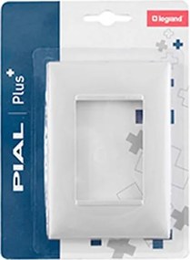 Placa 4x2 Para 3 Módulos Plástico Pérola Pial Plus+