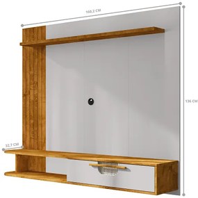 Painel Jeri Naturalle/Off White – Bechara Móveis