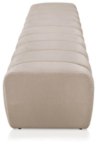 Calçadeira Olivia Queen 160 cm Veludo - D'Rossi - Bege