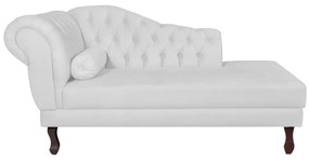 Recamier Diana 140cm Lado Direito Corano Branco - ADJ Decor