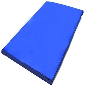 Colchonete Casal Dobr�Vel Para Visita 188X128X8Cm - Em Napa (Azul)