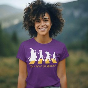 Camiseta Unissex The Road to Mordor O Senhor dos Anéis - Roxo - GG