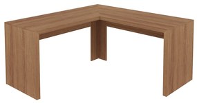 Mesa Angular para Escritório Home Office ME4116 MDP Amendoa G69 - Gran Belo