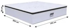 Colchão Box Casal King Size 193cm Molas Ensacada Soft Pillow Tower NW