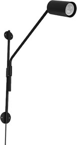 Arandela Aco Aluminio Preto