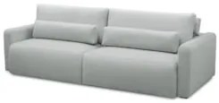 Sofá Retrátil Reclinável 210cm Sinna F05 Linho Cinza Claro - Mpozenato