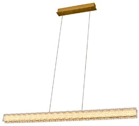 Pendente Led Metal Aluminio Dourado 85W 3000K Crown