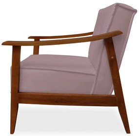 Poltrona Decorativa Vincenzza Veludo Crepe